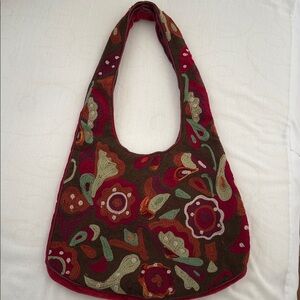 Floral Patterned Shoulder Bag